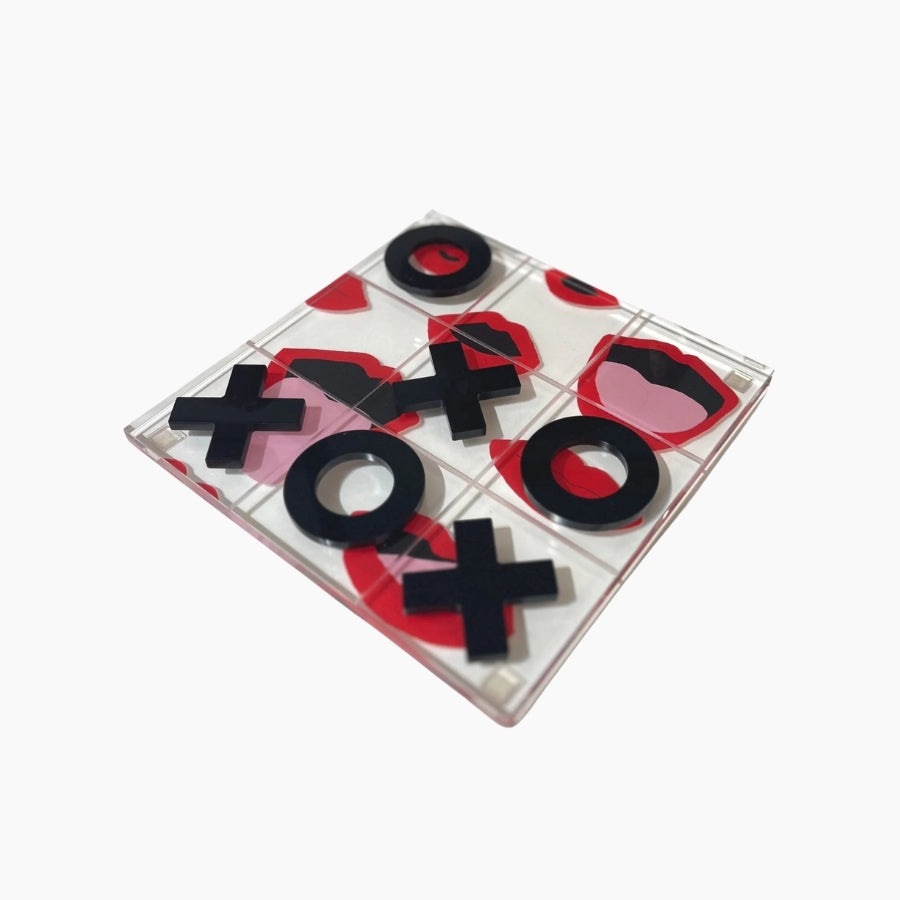 Acrylic Tic Tac Toe Red