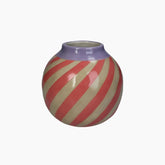 KAL-1998 Vase Stripe Pink 16x16x16cm