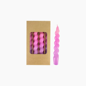 CANDLES"TWIST" S/4