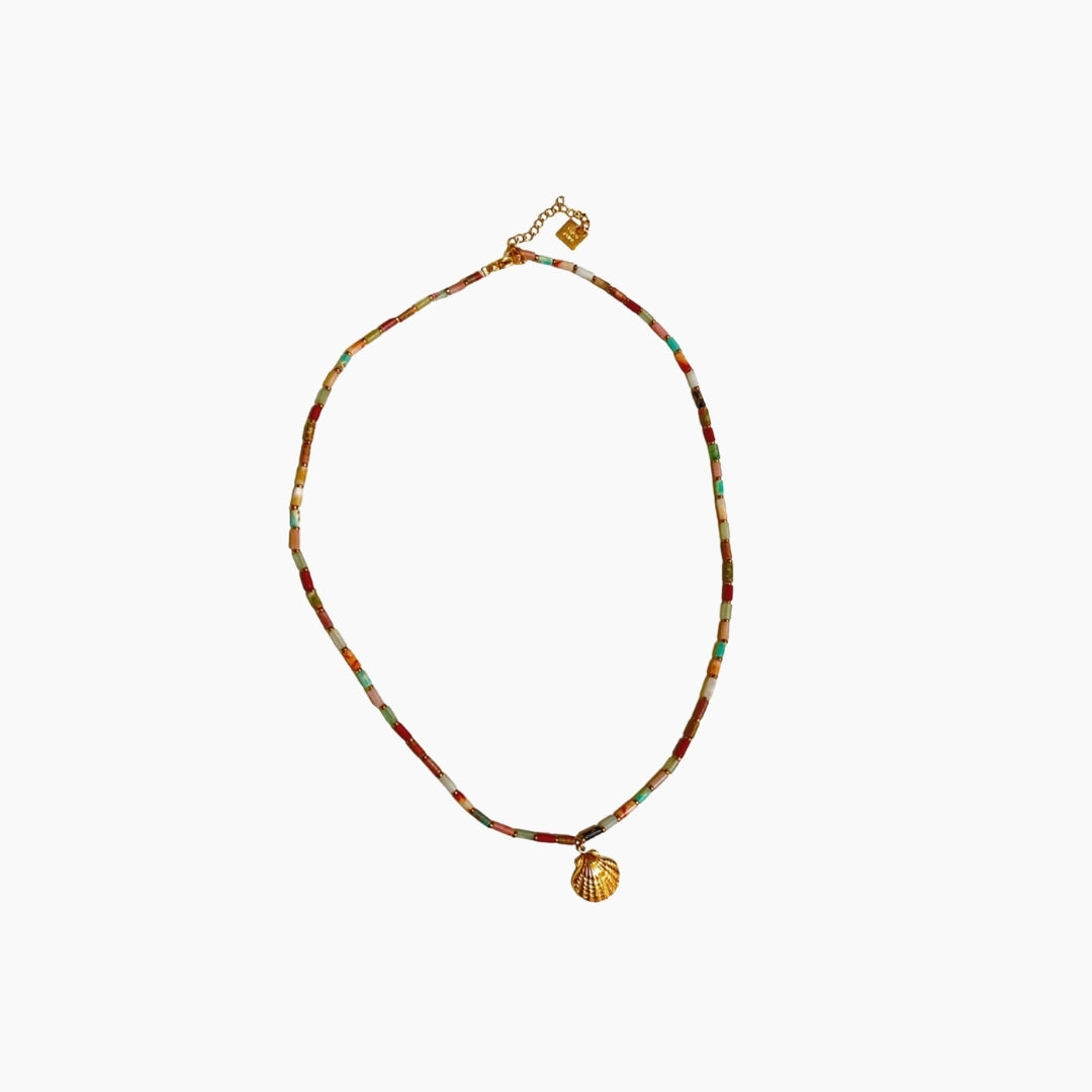 105250450 Shells Stone Necklace