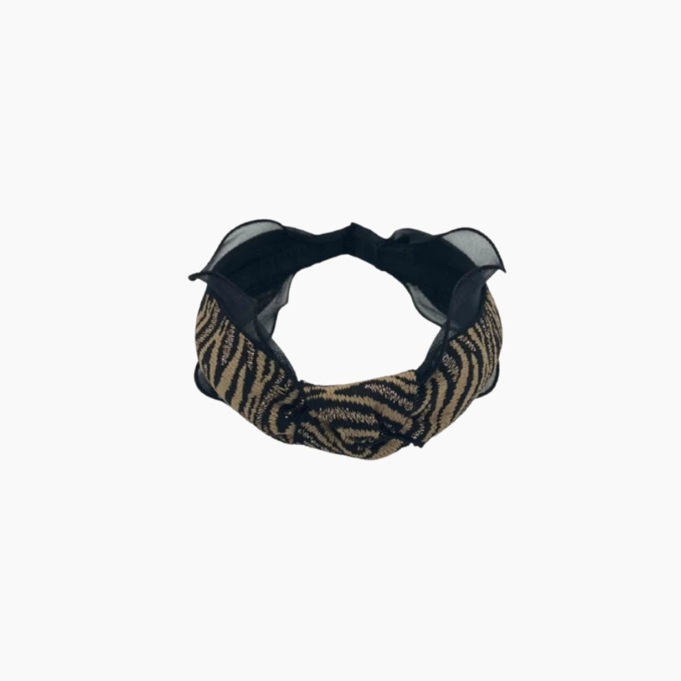 Zebra Striped Pattern Knot Headband