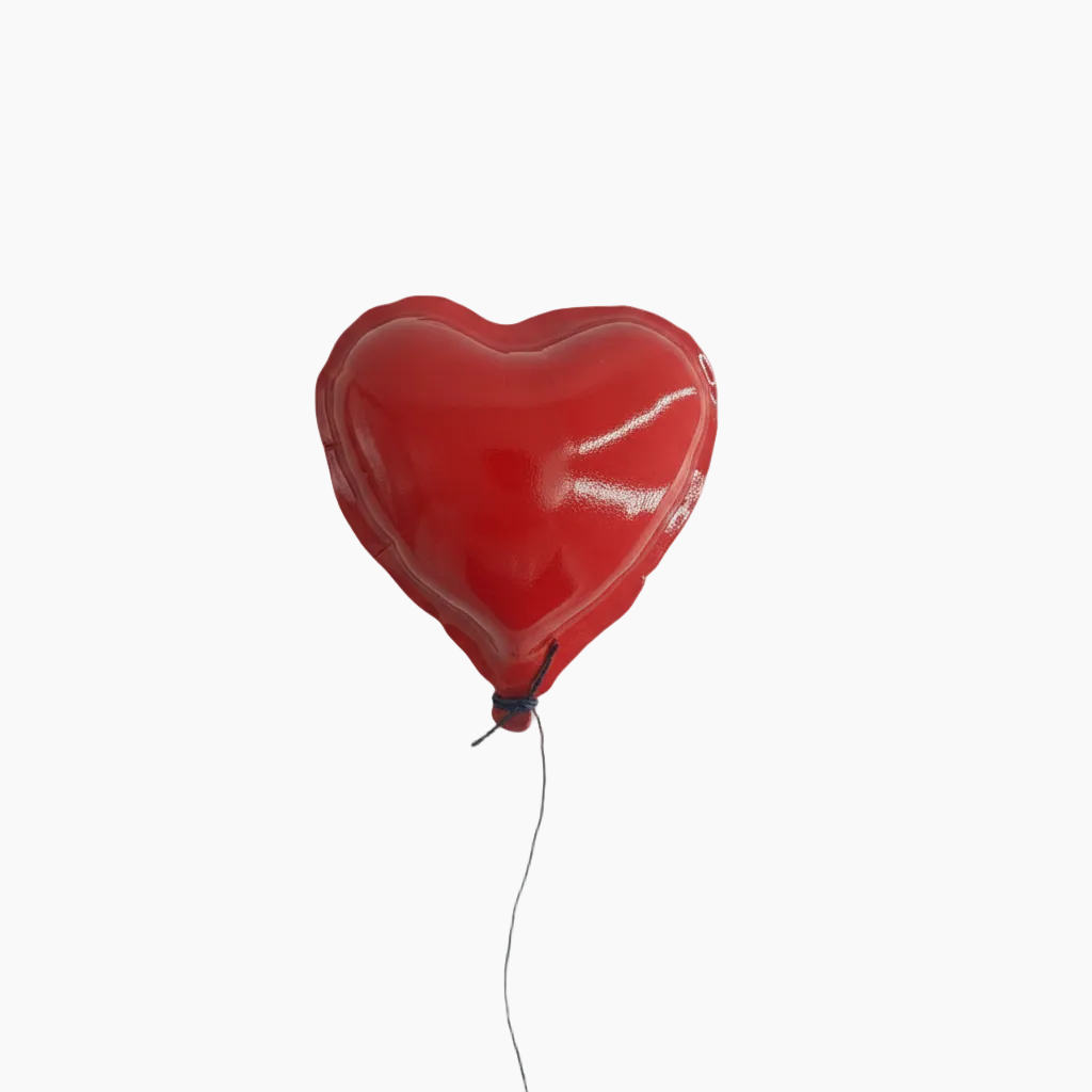 Small Red Hanging Heart Balloon
