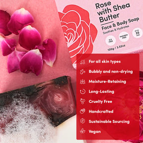 Rose with Shea Butter Soap