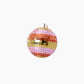 Disco Ball with Stripes and Gold - Medium
