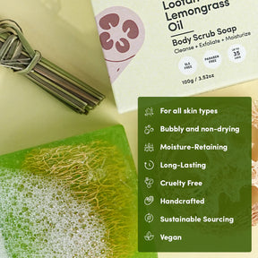 Natural Loofah in Lemongrass Oil Soap