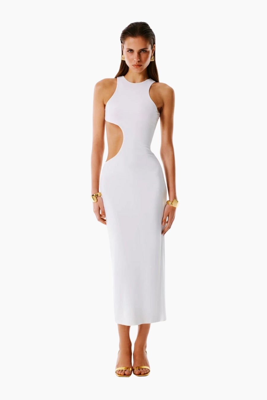 LELA Halterneck Cut Out Dress