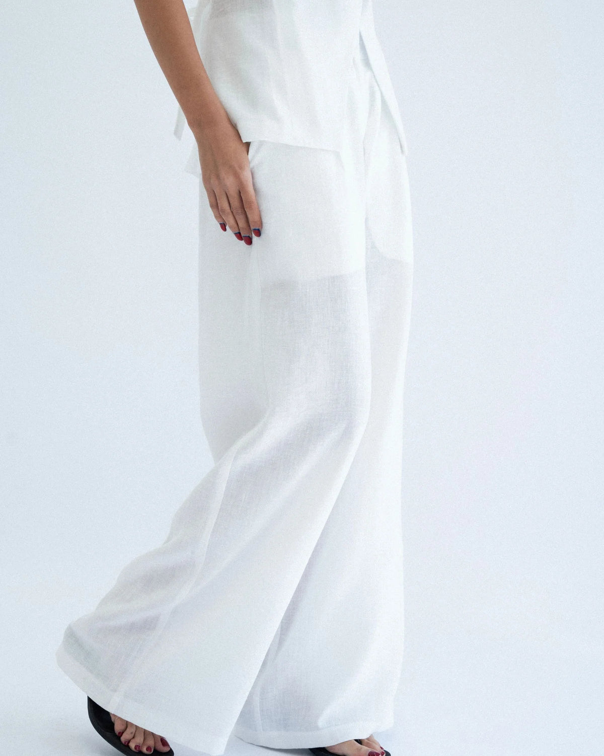 Pleated suit pants