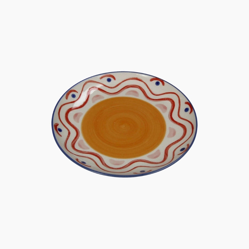 Plate Waves Stoneware Multi 18x18x2.5cm