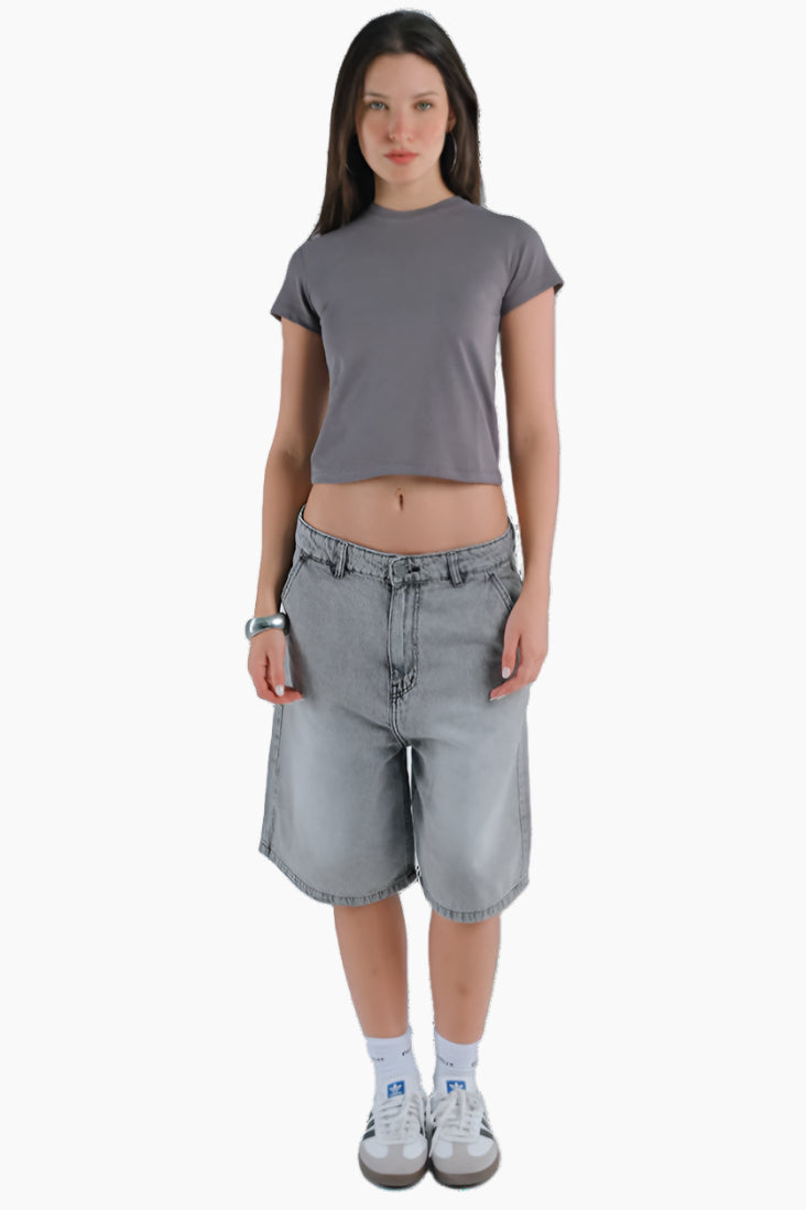 J Jorts In Grey