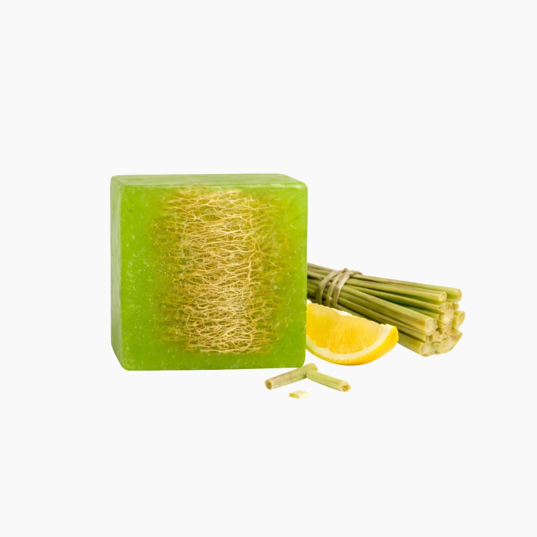 Natural Loofah in Lemongrass Oil Soap
