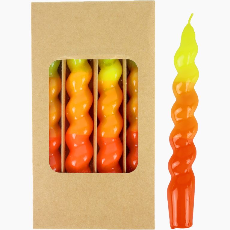 CANDLES"TWIST" S/4