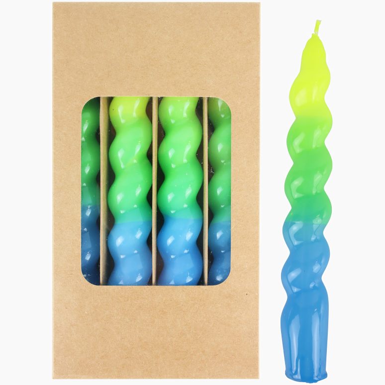 CANDLES"TWIST" S/4
