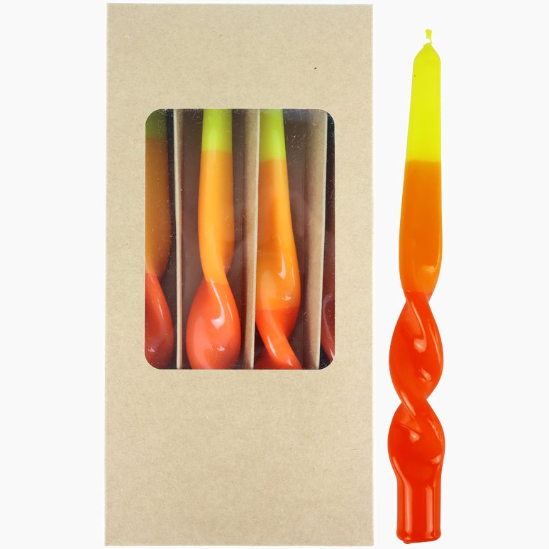 CANDLES"TWIST" S/4