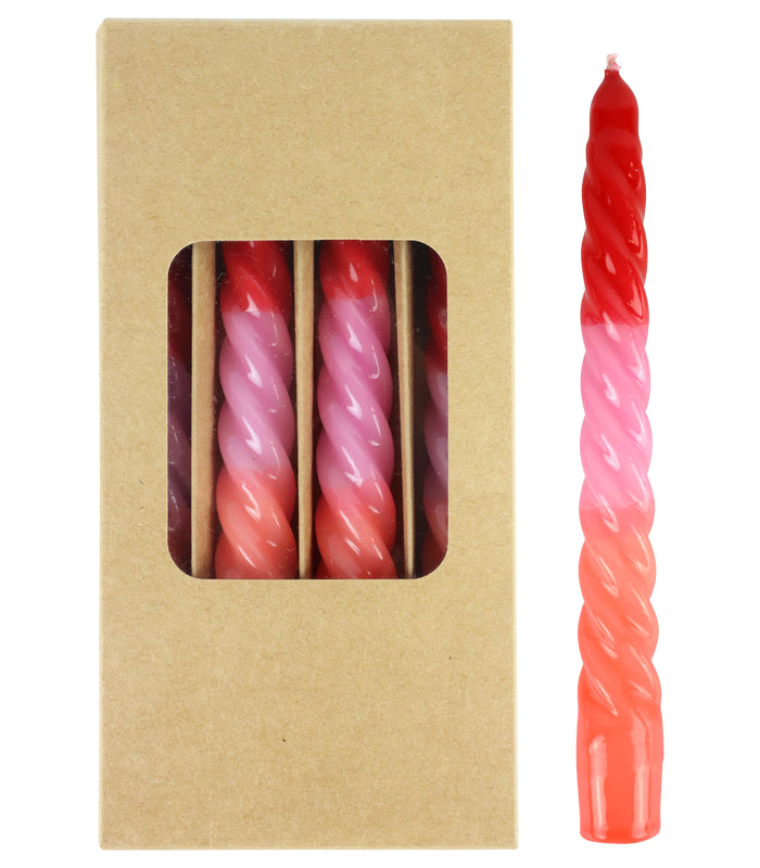 CANDLES"TWIST" S/4