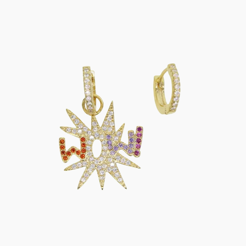 Earrings WOW w/stones