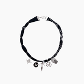 Black Silver Charms