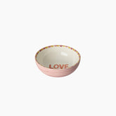 Ceramic Bowl with Hand-painted LOVE -Pink - 300 ml