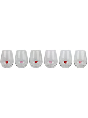 GLAS-CUPS"HEARTS"