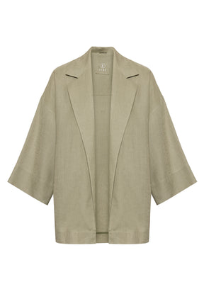 Light green jacket on a white background