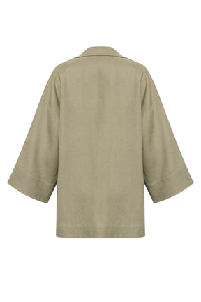 Light brown jacket on a white background