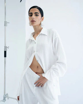 Crushed oversized shirt