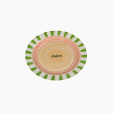 Plate Stripes LJâ€™adore Stoneware Multi 22x22x2.4