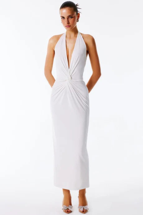 ALURA V Neck Maxi Dress