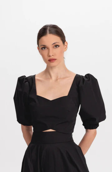 Onyx Pansy Top