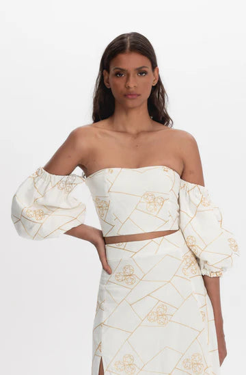 Golden Petal Top