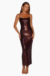 Anette Sequin Midi Dress