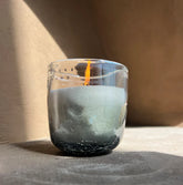 Midnight desert set - Small includes:

Handcrafted Midnight glass jar - size D10 cm H 10 cm
Premium Sand Candle 0.5 kg wax with 30 wicks