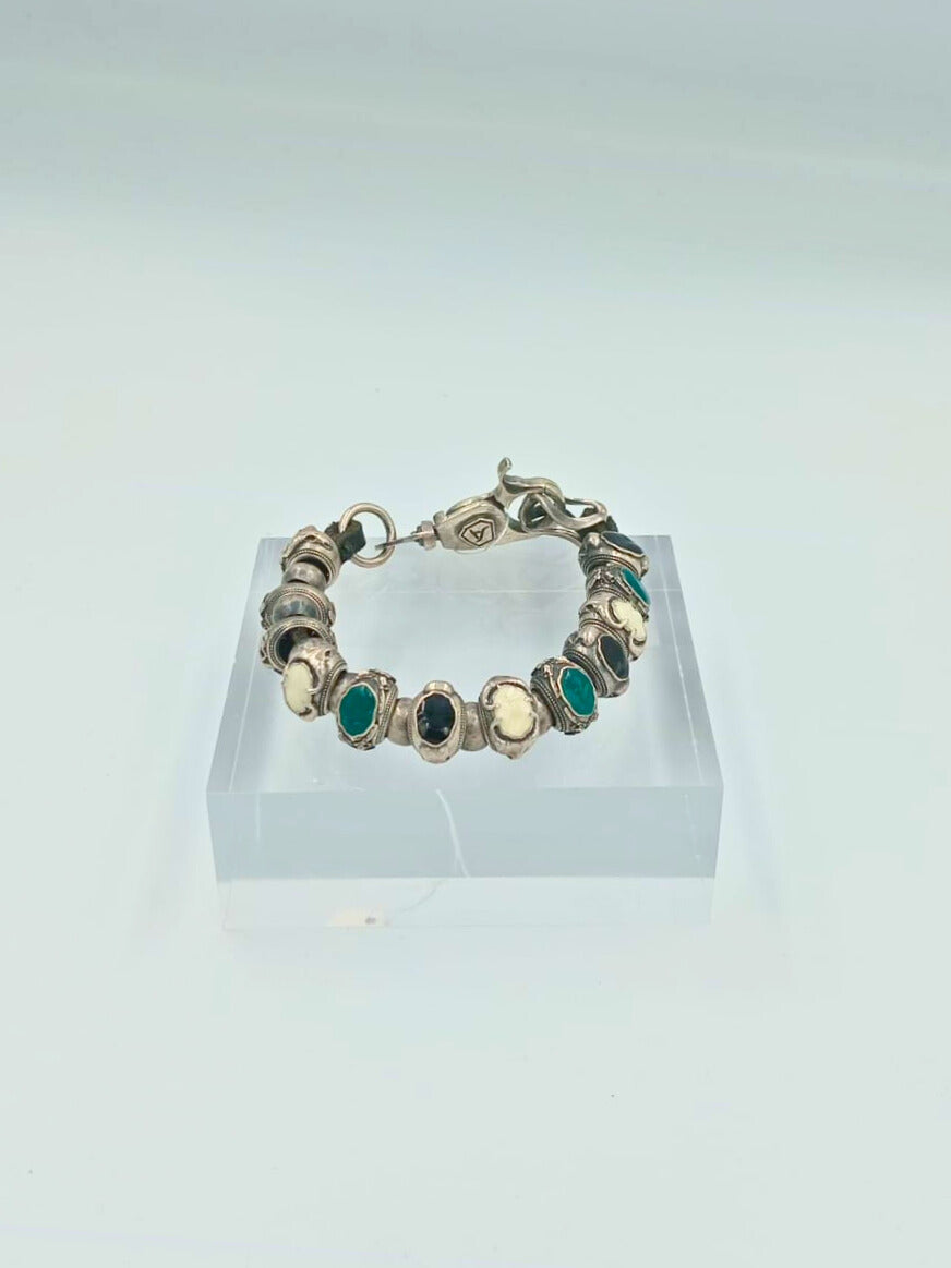 Charm Bead Enamel Bracelet