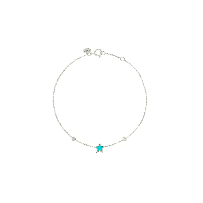 Blue Star Diamond Bracelet