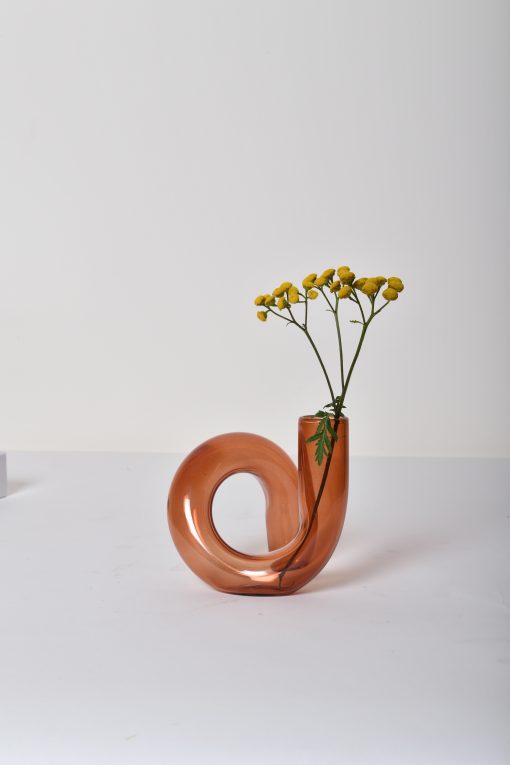 Brown Twisted Vase