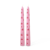 Candles with Pink Cherry Love Print - 6HR - 2-pack
