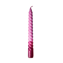 Twisted Candles in 3 Asst. Colors - 6HR