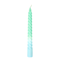 Twisted Candles in 3 Asst. Colors - - 6HR