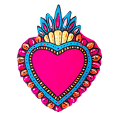 HD0597 Cushion Milagro Heart Pink