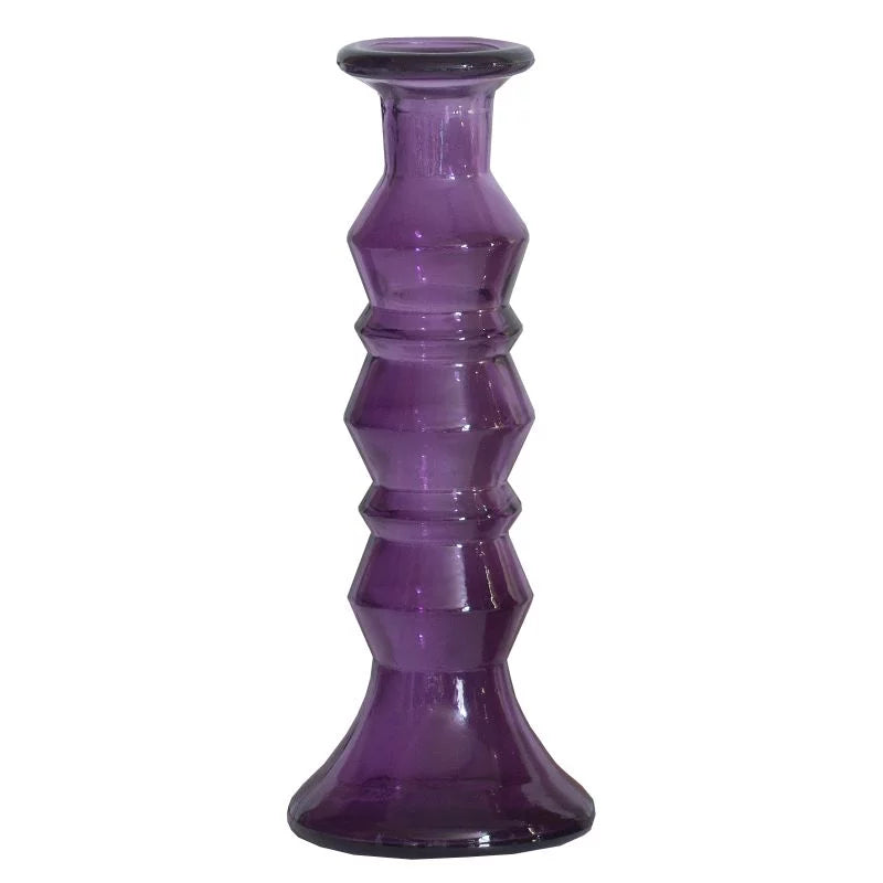 KK.80017 Kk Candleholder Recycled Glas Purple