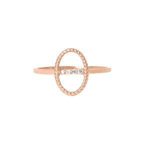 Celestial Diamond Bar Ring