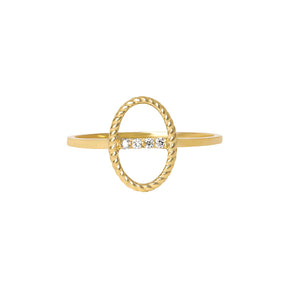 Celestial Diamond Bar Ring