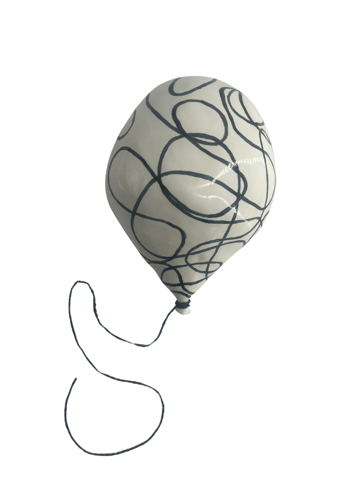 Squiggly Lines Classic Hanging Balloon