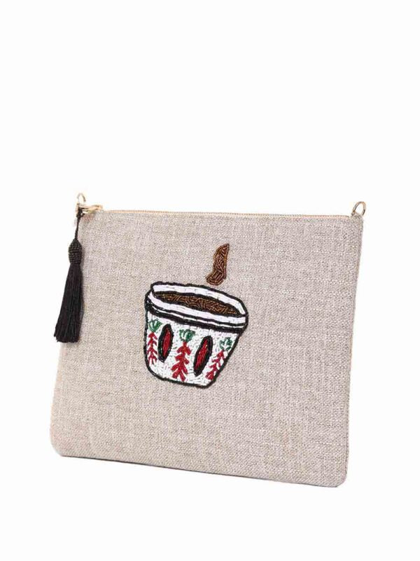 Chaffe Beaded Clutch