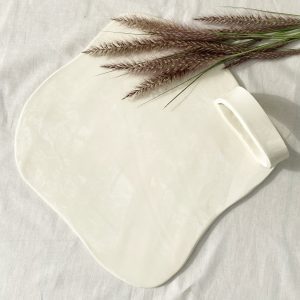 Ceramic Cheese Platter with Handle
