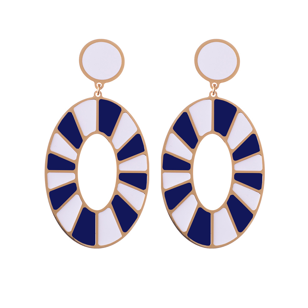 Circus Oval Earrings