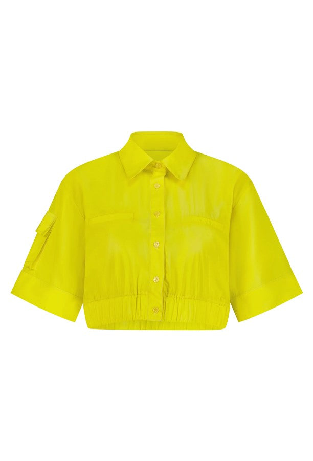 Crop Shirt - Yellow