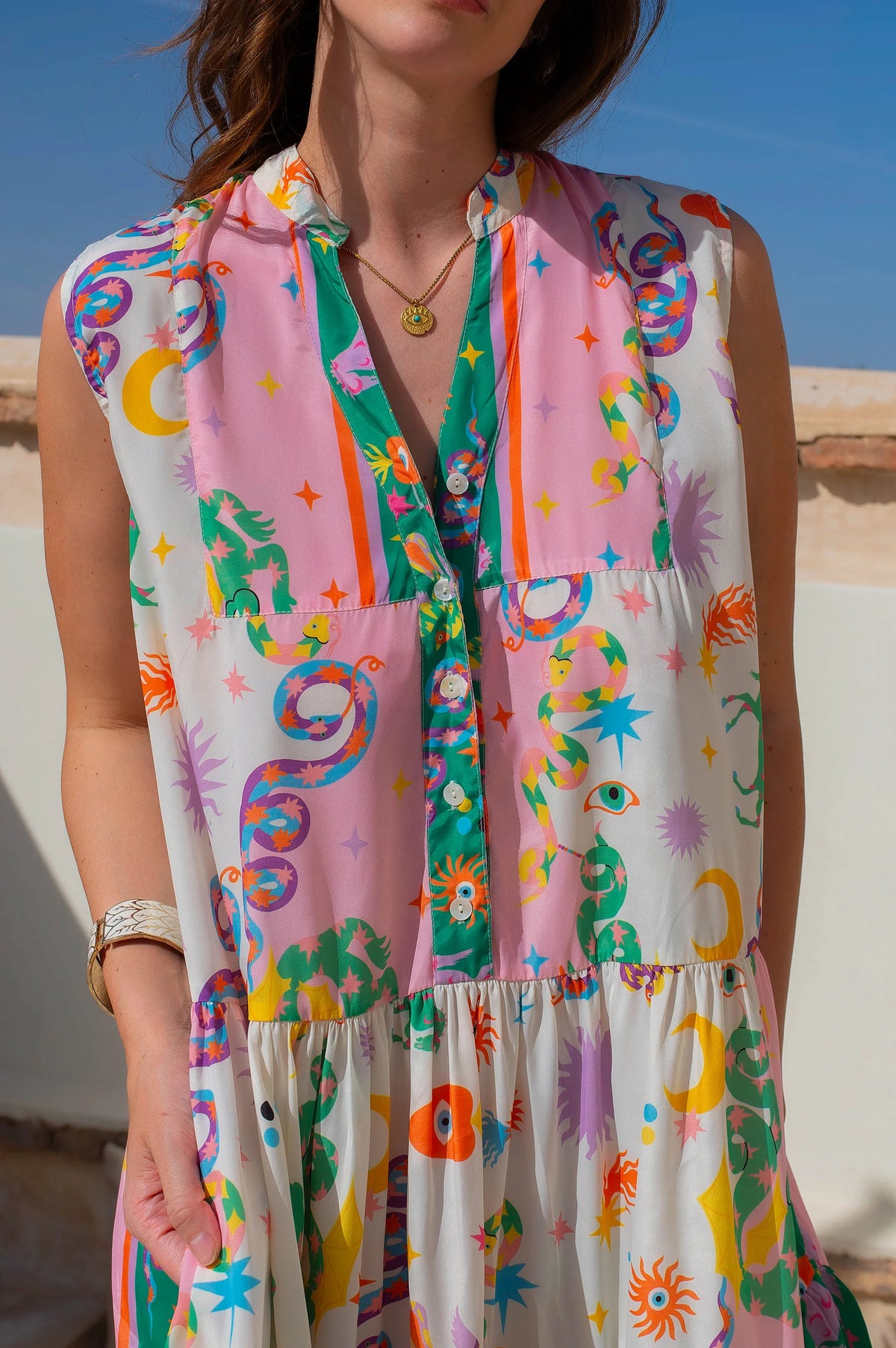 Lizy Print Robe