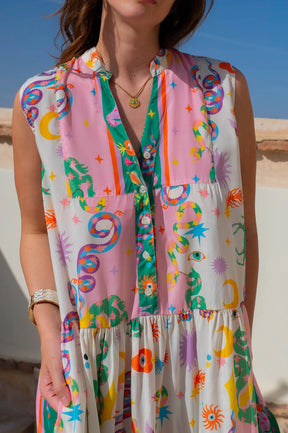 Lizy Print Robe