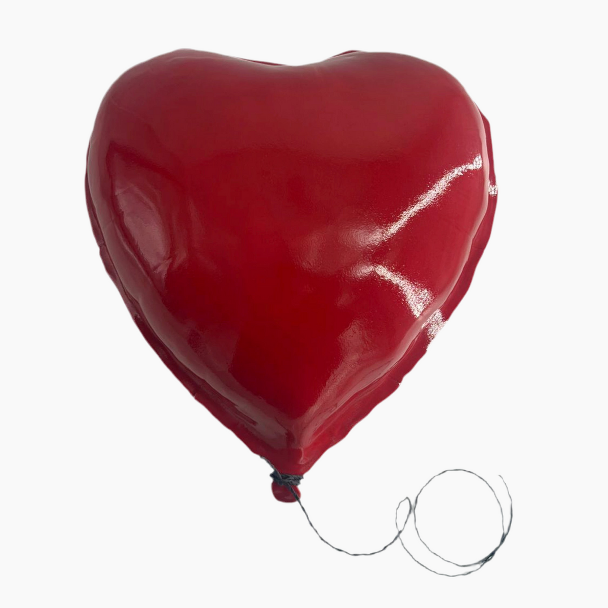 Red heart-shaped balloon 
