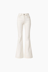 White jeans on a white background